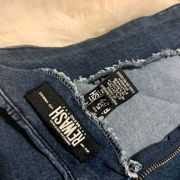 Dark wash mini jean skirt - Picture 4 of 4